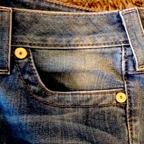 TRUE RELIGION JEANS 31 WOMEN GREAT CONDITION BLUE TRUE RELIGION SYMBOL - Picture 4 of 13